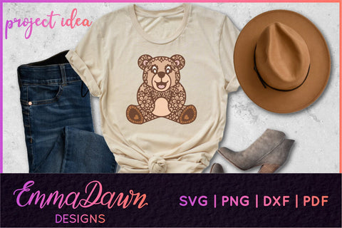 Teddy Bear SVG | Cute Bear SVG SVG Emma Dawn Designs 