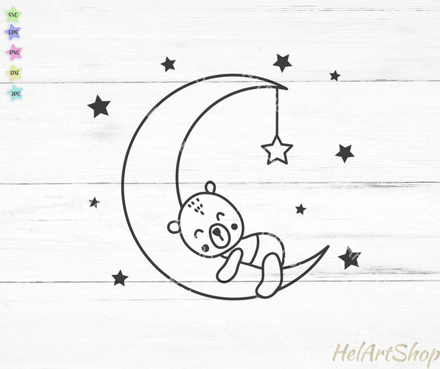 Teddy Bear SVG, Cute Bear SVG SVG _HelArtShop_ 