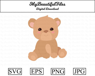 Teddy Bear SVG MyBeautifulFiles 