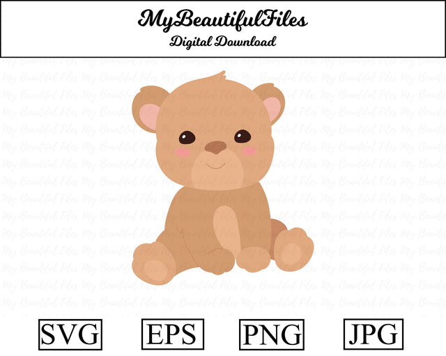 Teddy Bear SVG MyBeautifulFiles 