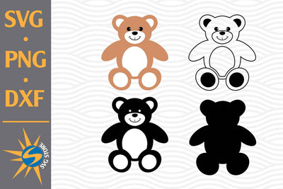 Teddy Bear SVG, PNG, DXF Digital Files Include SVG SVGStoreShop 