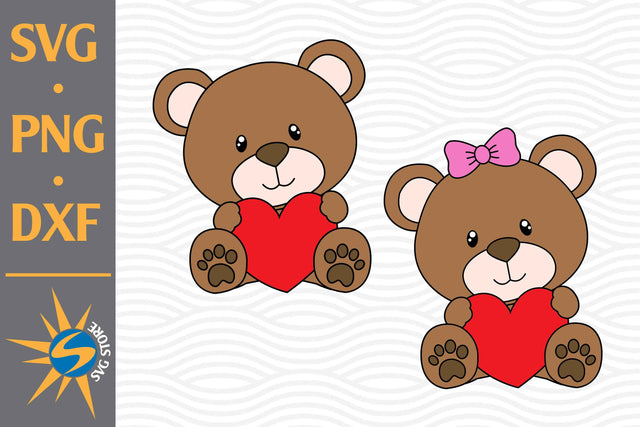 Teddy Bear SVG, PNG, DXF Digital Files Include SVG SVGStoreShop 