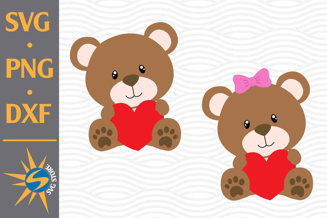 Teddy Bear SVG, PNG, DXF Digital Files Include SVG SVGStoreShop 