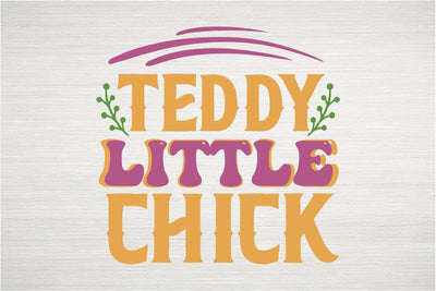 Teddy Little Chick Retro SVG SVG MStudio 
