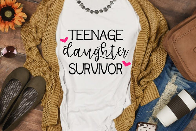 Teenage Daughter survivor svg - parent of adult svg - 18th 19th birthday svg - High school graduation SVG The Artsy Spot 