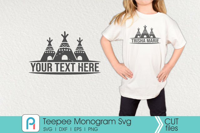 Teepee Monogram Svg, Teepee Svg, Teepee Clip Art SVG Pinoyart Kreatib 