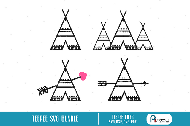 Teepee Svg Bundle SVG Pinoyart Kreatib
