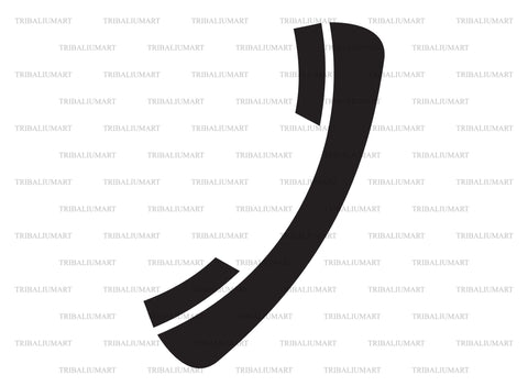 Telephone receiver SVG TribaliumArtSF 