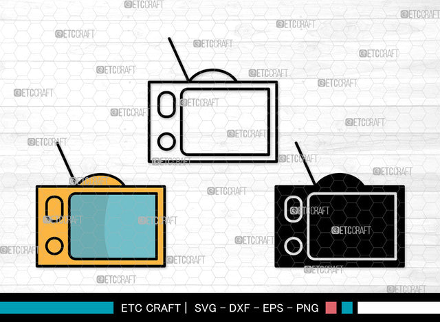 Television Icons Color, Television Svg, Movie Svg, Televisions, Television Screen, Television Bundle, Icon Bundle, Svg Cut File, Dxf, Eps, Png, SVG ETC Craft 