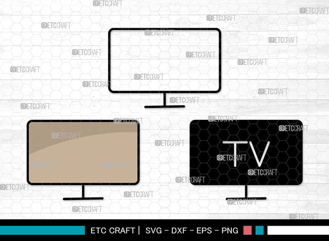 Television Icons Color, Television Svg, Movie Svg, Televisions, Television Screen, Television Bundle, Icon Bundle, Svg Cut File, Dxf, Eps, Png, SVG ETC Craft 