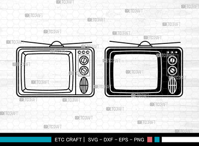 Television SVG, Retro TV Svg, Old Television Svg, TV Svg, Electronic TV Svg, Television Svg SVG ETC Craft 