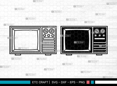 Television SVG, Retro TV Svg, Old Television Svg, TV Svg, Electronic TV Svg, Television Svg SVG ETC Craft 