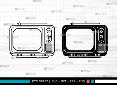Television SVG, Retro TV Svg, Old Television Svg, TV Svg, Electronic TV Svg, Television Svg SVG ETC Craft 