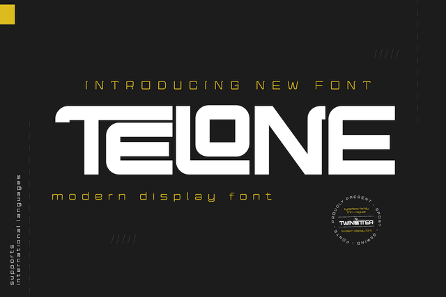 Telone Font twinletter 