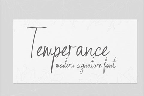 Temperance Font Sunday Nomad 