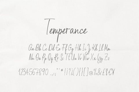 Temperance Font Sunday Nomad 