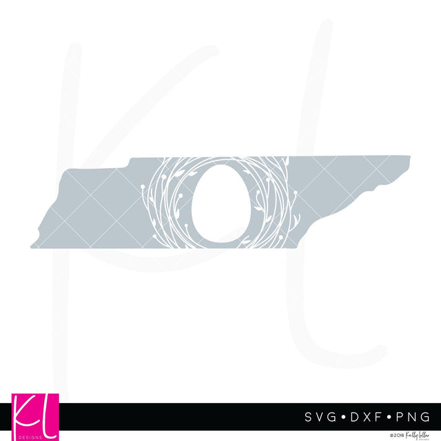 Tennessee Easter Monogram SVG Kelly Lollar Designs 
