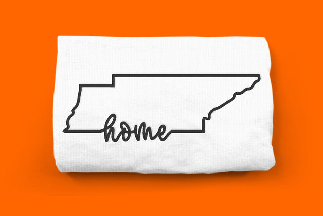 Tennessee Home State Outline Embroidery Embroidery/Applique DESIGNS Designed by Geeks 