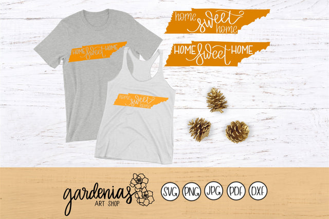 Tennessee Home Sweet Home SVG Gardenias Art Shop 