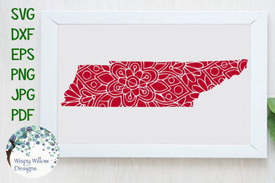 Tennessee Mandala SVG Wispy Willow Designs 