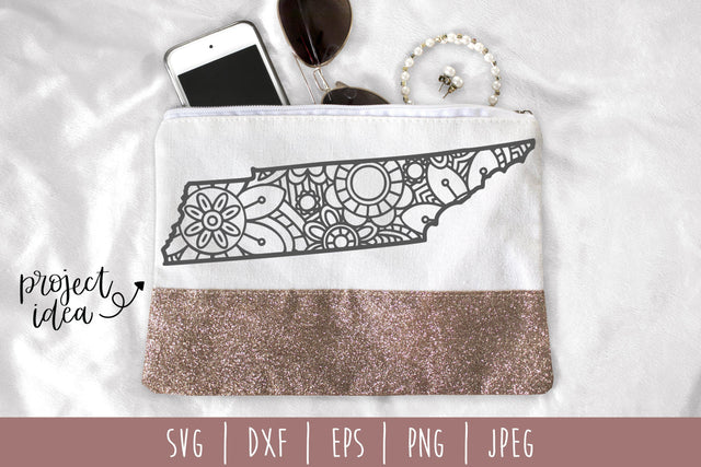 Tennessee Mandala Zentangle SVG SavoringSurprises 