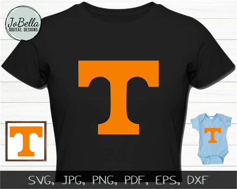 Tennessee T SVG Cut File and Printable SVG JoBella Digital Designs 