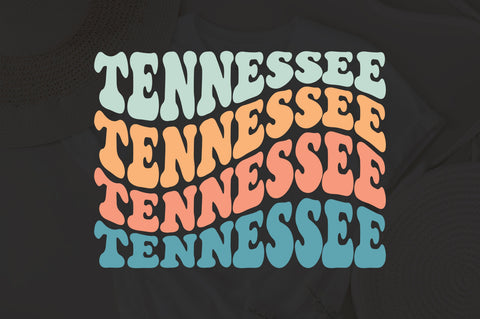 Tennessee wavy style svg, EPS PNG Cricut Instant Download SVG Fauz 