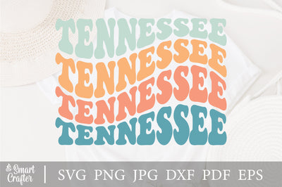 Tennessee wavy style svg, EPS PNG Cricut Instant Download SVG Fauz 