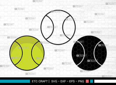 Tennis Ball Icons Color, Tennis Ball Svg, Sports Ball Svg, Tennis Balls, Balls, Tennis Ball Bundle, Icon Bundle, Svg Cut File, Dxf, Eps, Png, SVG ETC Craft 