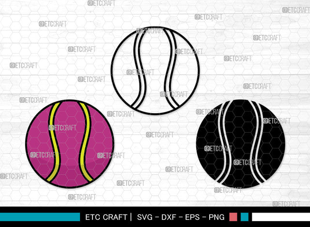 Tennis Ball Icons Color, Tennis Ball Svg, Sports Ball Svg, Tennis Balls, Balls, Tennis Ball Bundle, Icon Bundle, Svg Cut File, Dxf, Eps, Png, SVG ETC Craft 