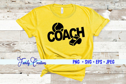 Tennis Coach SVG Family Creations 
