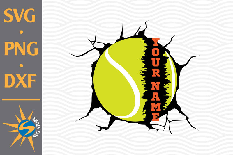 Tennis Custom Name SVG, PNG, DXF Digital Files Include SVG SVGStoreShop 
