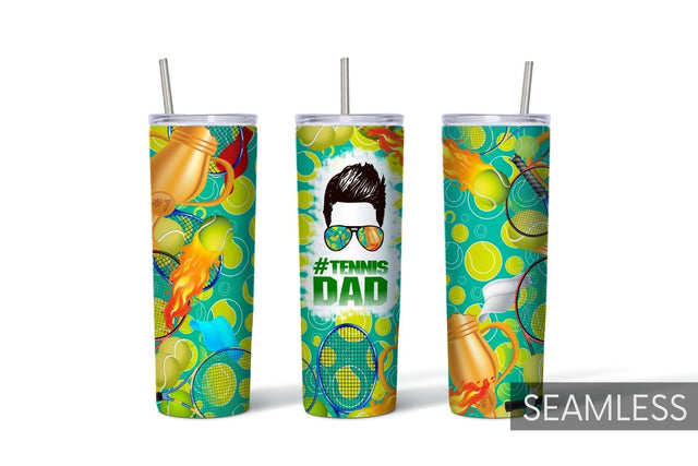 Tennis Dad Tumbler Sublimation Sublimation SvgOcean 