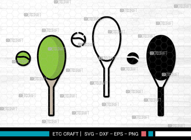 Tennis Icons Color, Tennis Svg, Tennis Ball Svg, Tennis Racket , Sports, Tennis Bundle, Icon Bundle, Svg Cut File, Dxf, Eps, Png, SVG ETC Craft 