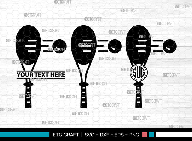 Tennis Icons Monogram, Tennis Svg, Tennis Ball Svg, Tennis Racket , Sports, Tennis Monogram, Icon Monogram, Svg Cut File, Dxf, Eps, Png, SVG ETC Craft 