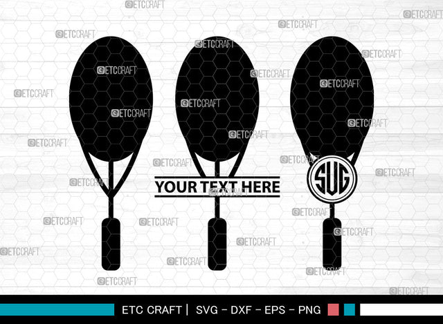 Tennis Icons Monogram, Tennis Svg, Tennis Ball Svg, Tennis Racket , Sports, Tennis Monogram, Icon Monogram, Svg Cut File, Dxf, Eps, Png, SVG ETC Craft 