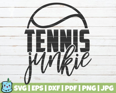Tennis Junkie SVG MintyMarshmallows 