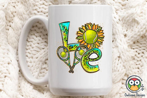 Tennis Love Sublimation PNG Designs Sublimation Owlsome.Designs 
