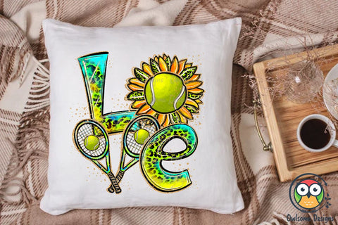 Tennis Love Sublimation PNG Designs Sublimation Owlsome.Designs 