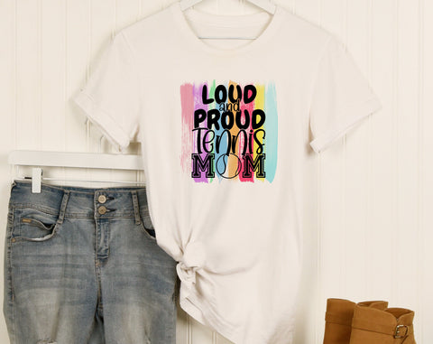 Tennis Mom Sublimation Designs Bundle, 6 Tennis Mom PNG Files, Tennis Mom Messy Bun PNG, Loud And Proud Tennis Mom PNG Sublimation HappyDesignStudio 