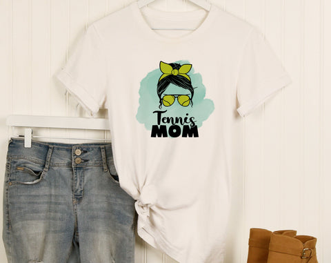 Tennis Mom Sublimation Designs Bundle, 6 Tennis Mom PNG Files, Tennis Mom Messy Bun PNG, Loud And Proud Tennis Mom PNG Sublimation HappyDesignStudio 