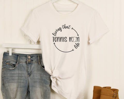 Tennis Mom SVG Bundle, 6 Designs, Tennis Mom Shirt SVG, Tennis Mom Messy Bun SVG, Loud And Proud Tennis Mom SVG, Tennis Mom Squad SVG SVG HappyDesignStudio 