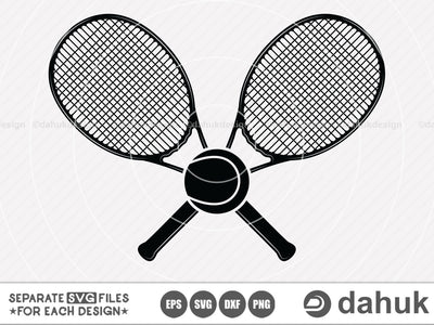 Tennis Racket svg, Tennis Logo #2, Tennis Ball Logo, Tennis Racket clipart, cuttable design, svg, png, dxf & eps designs SVG dahukdesign 
