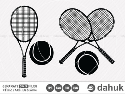 Tennis Racket svg, Tennis Logo #2, Tennis Ball Logo, Tennis Racket clipart, cuttable design, svg, png, dxf & eps designs SVG dahukdesign 