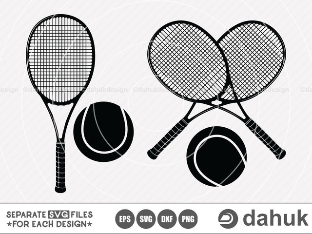Tennis Racket svg, Tennis Logo #2, Tennis Ball Logo, Tennis Racket clipart, cuttable design, svg, png, dxf & eps designs SVG dahukdesign 