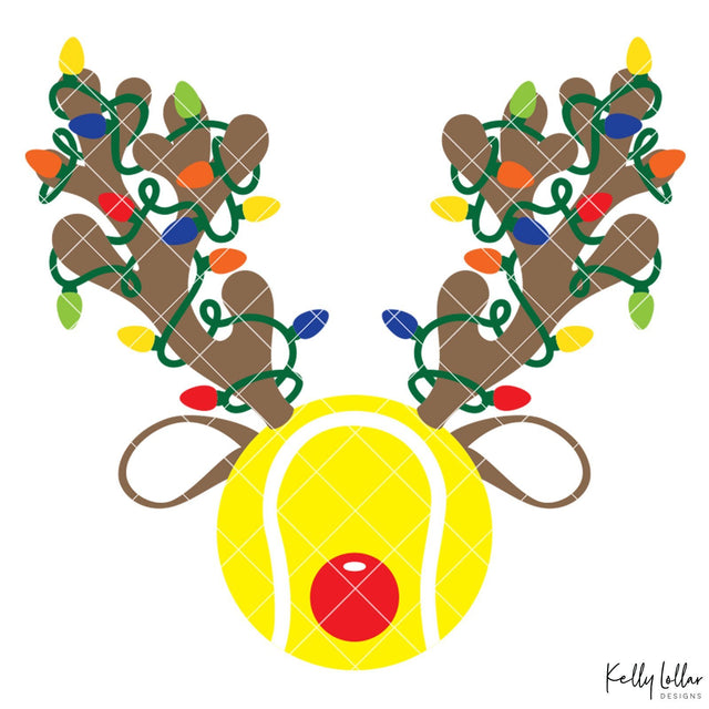 Tennis Reindeer SVG Kelly Lollar Designs 