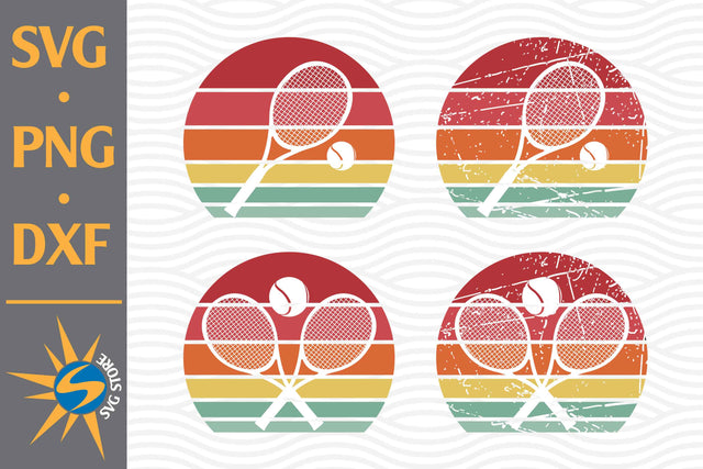 Tennis Retro SVG, PNG, DXF Digital Files Include SVG SVGStoreShop 