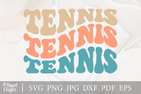 Tennis Svg Png, Tennis Shirt Svg, Tennis Team Mascot Svg, Tennis quote Svg, Wavy Stacked Svg, For Cricut, Shirt Etc. SVG Fauz 