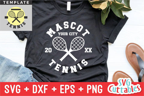 Tennis svg - Tennis Cut File - Tennis Template 0020 - Tennis Mom - svg - eps - dxf - Silhouette - Cricut Cut File - Digital Download SVG Svg Cuttables 