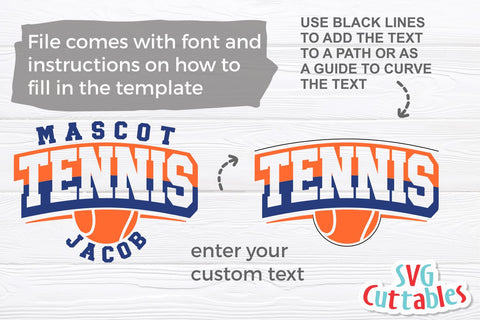 Tennis svg - Tennis Cut File - Tennis Template 0023 - Tennis Mom - svg - eps - dxf - Silhouette - Cricut Cut File - Digital Download SVG Svg Cuttables 